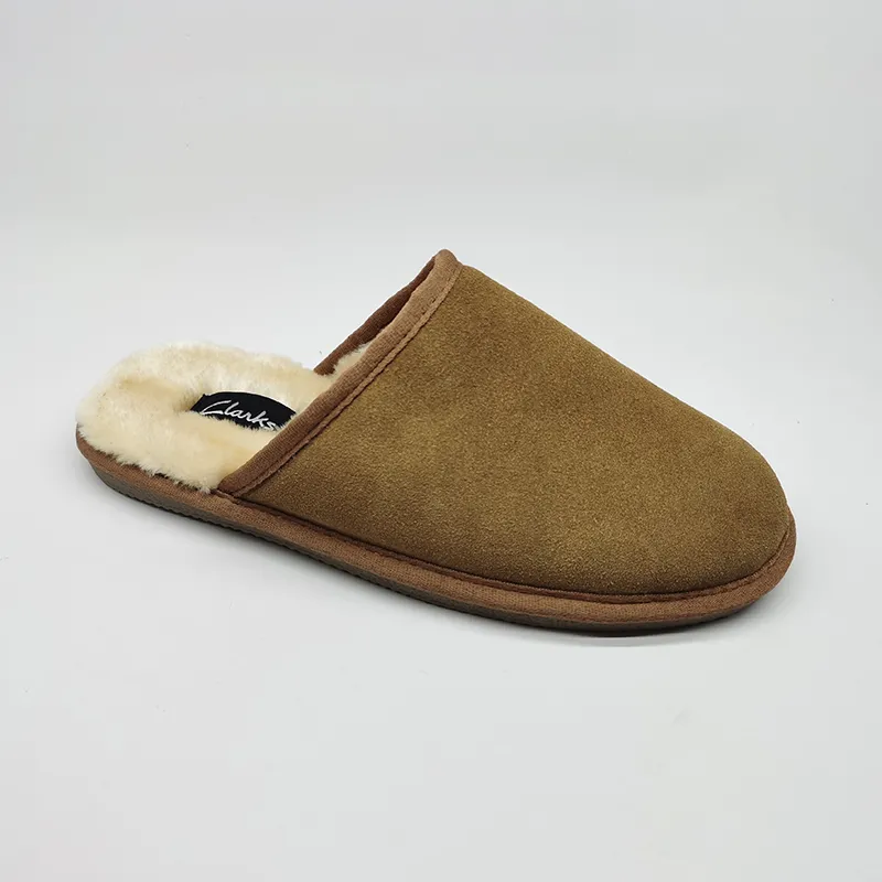 Classic Men’s slip on cowsuede Scuff Slippers