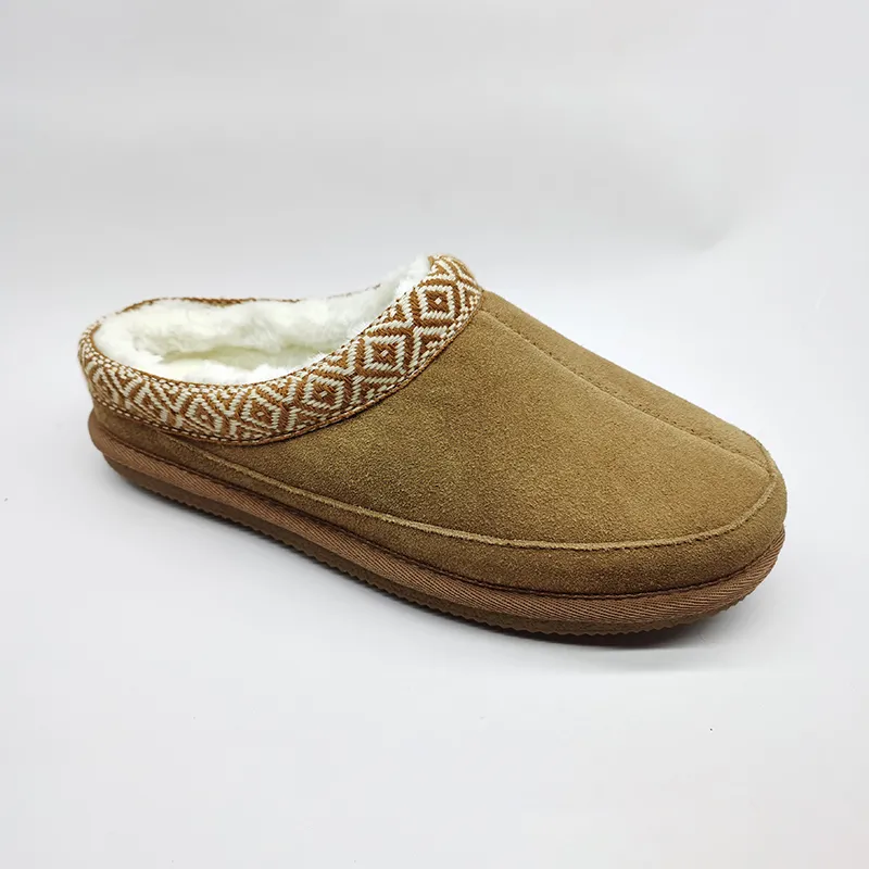 Classic Men’s slip on cowsuede Clog Slippers