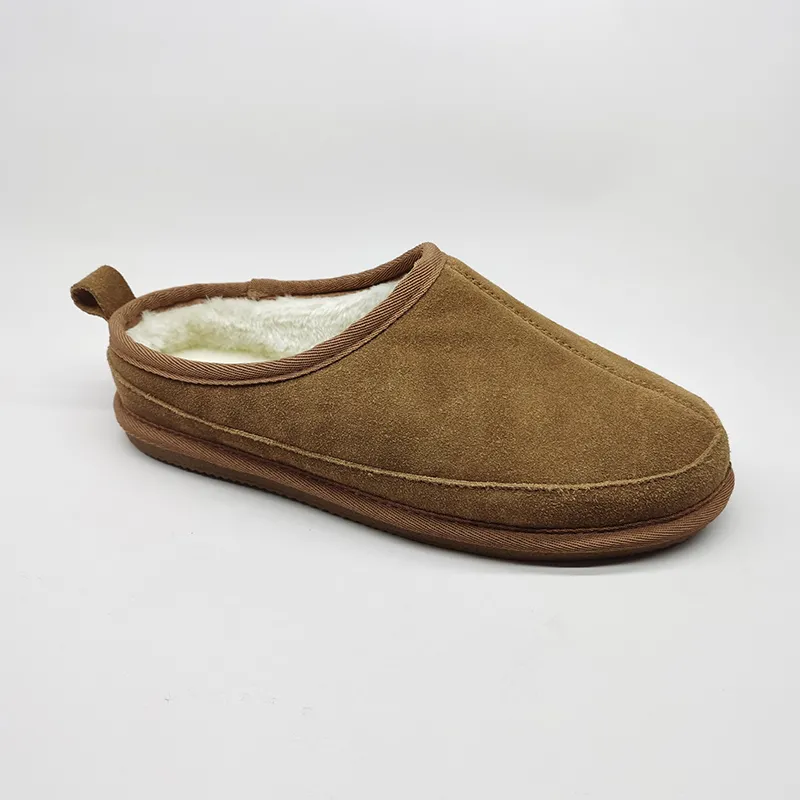 Classic Men’s slip on cowsuede Clog Slippers