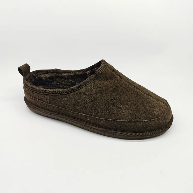 Classic Men’s slip on cowsuede Clog Slippers