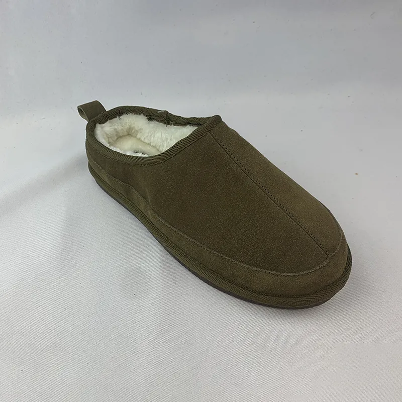 Classic Men’s slip on cowsuede Clog Slippers