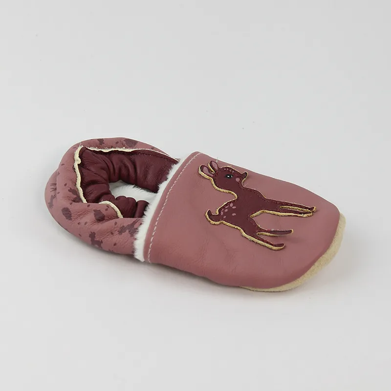 Infant soft leather sock slippers comfort house shoes