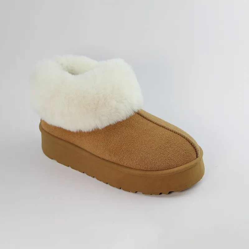 Classic Women’s Suede Boots Slip-on Snow boots