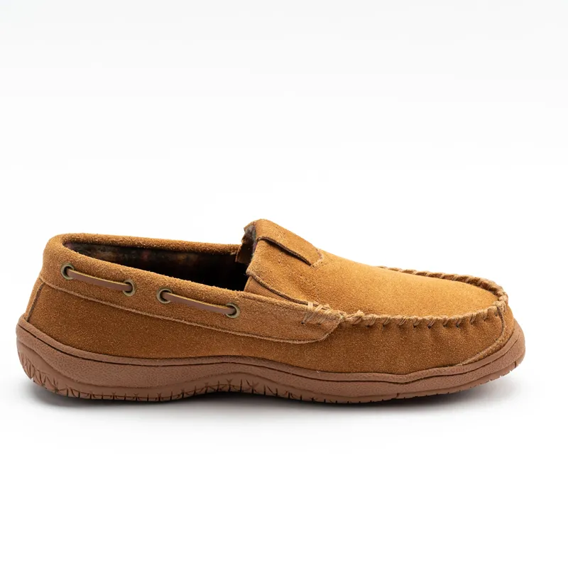 Mens Cowsuede venetian moccasin slippers