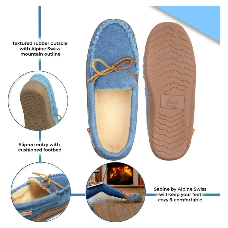 Men’s &Women’s Cowsuede moccasin slippers