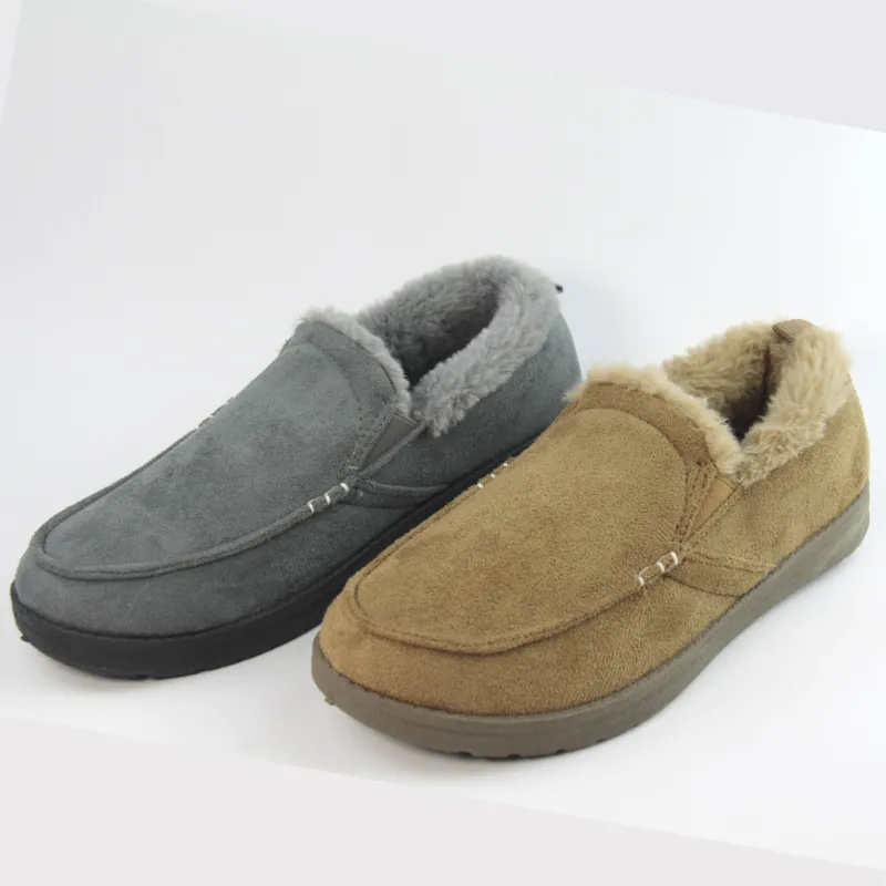 Men’s Faux Suede Moccasin Slippers Slip-on