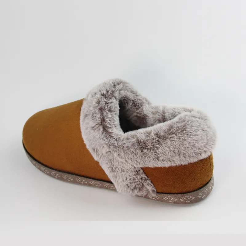 Women’s microsuede clog Slip-on Slippers injection outsole