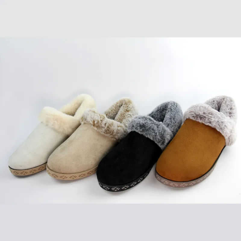 Women’s microsuede clog Slip-on Slippers injection outsole