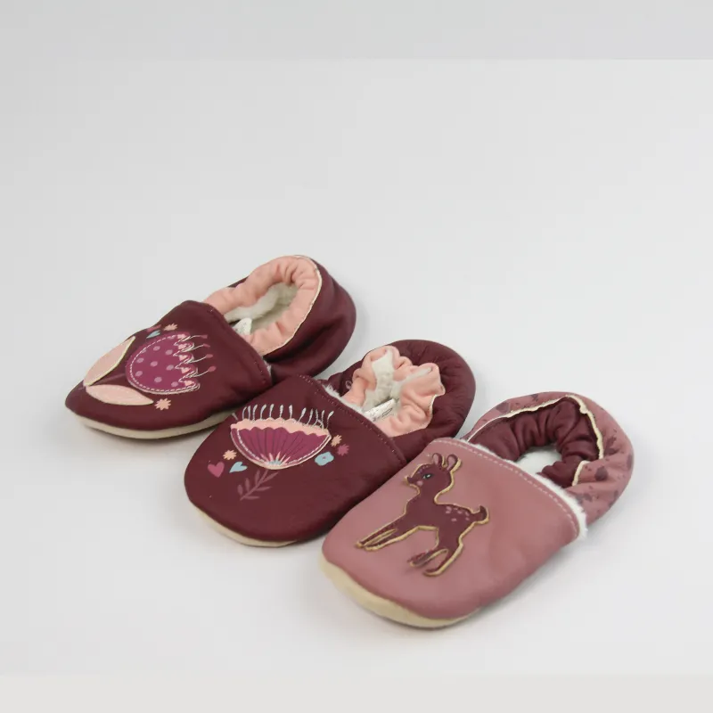 Infant soft leather sock slippers comfort house shoes