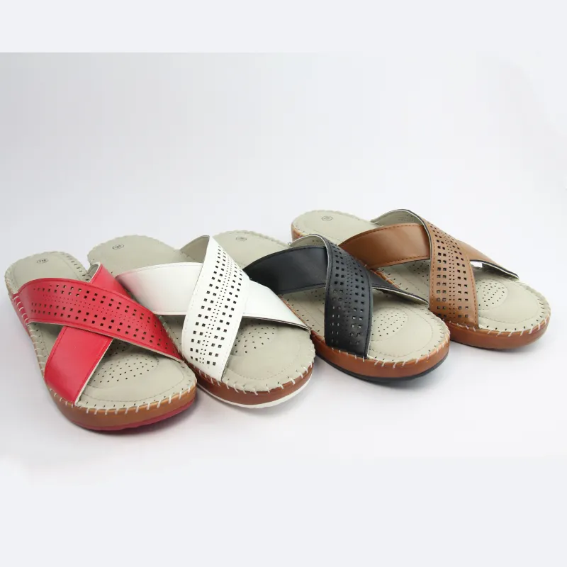 Women’s Wedges slide Sandal slippers  leather slippers Summer fashion