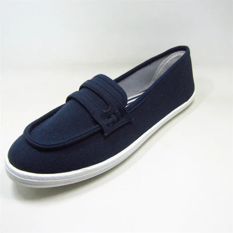 Womens’s Canvas loafer Shoes Flats Slip On Casual Sneaker Injection Shoes