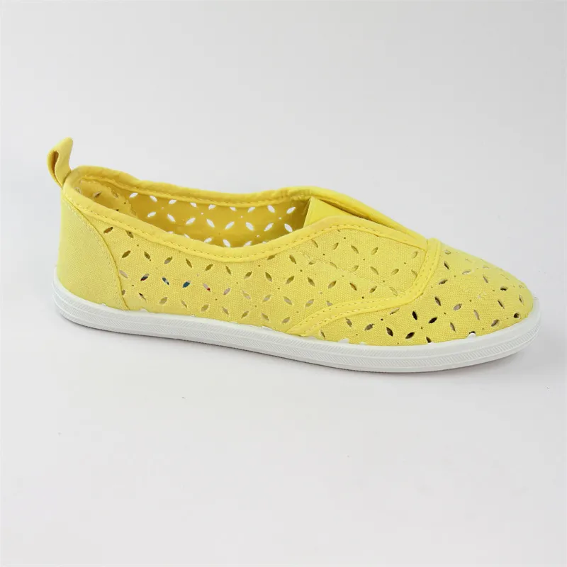 Womens’s Perforated Canvas Sneaker Shoes Slip On