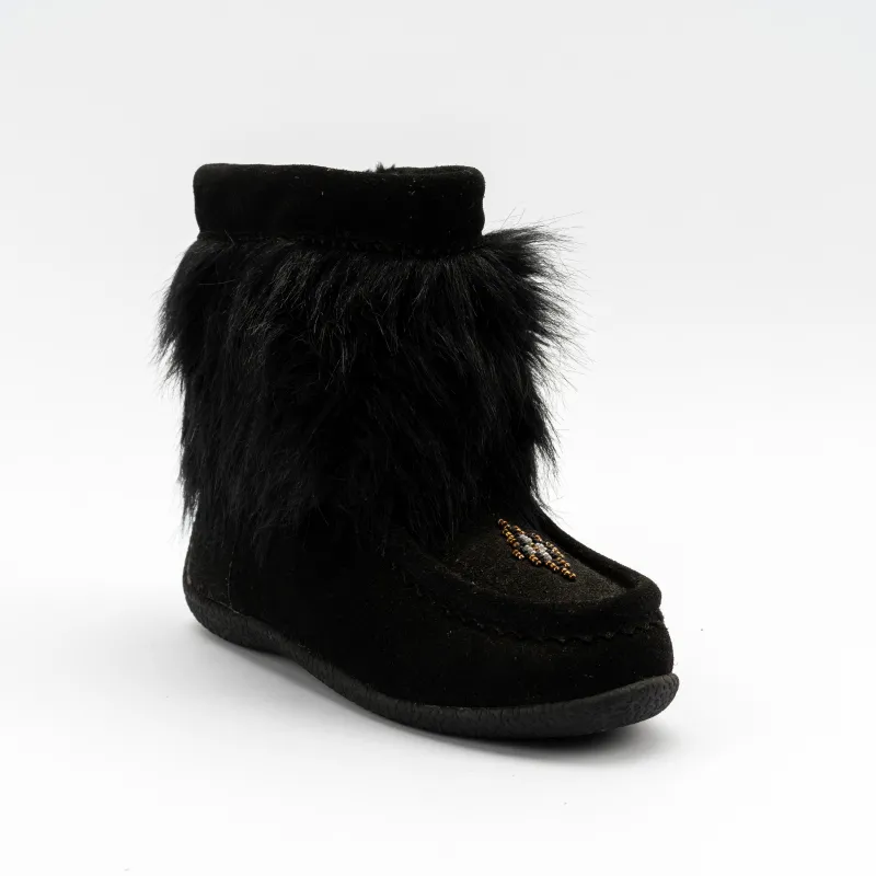 Womens &Girls Half Mukluk suede moccasin boots