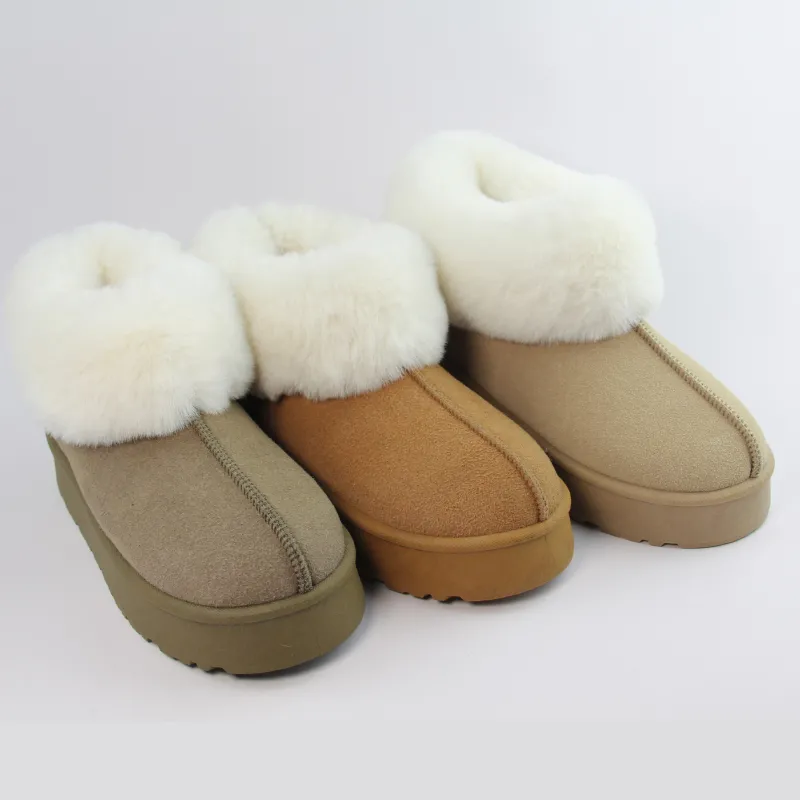 Classic Women’s Suede Boots Slip-on Snow boots