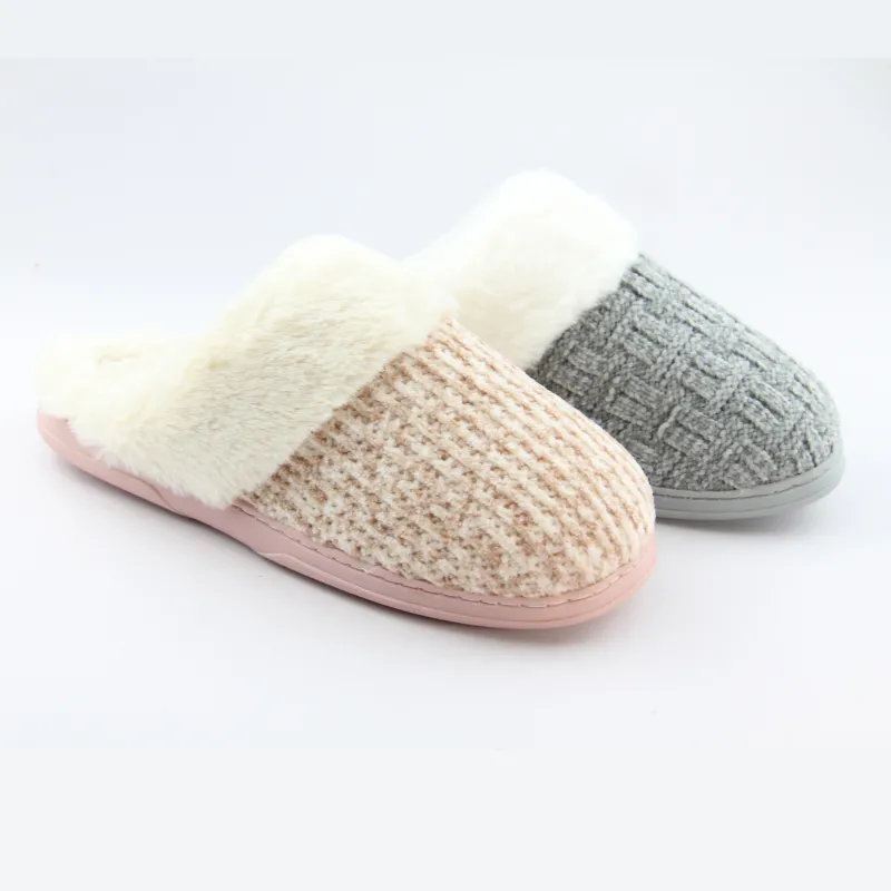 Women's Memory Foam Rib Knitting slippers