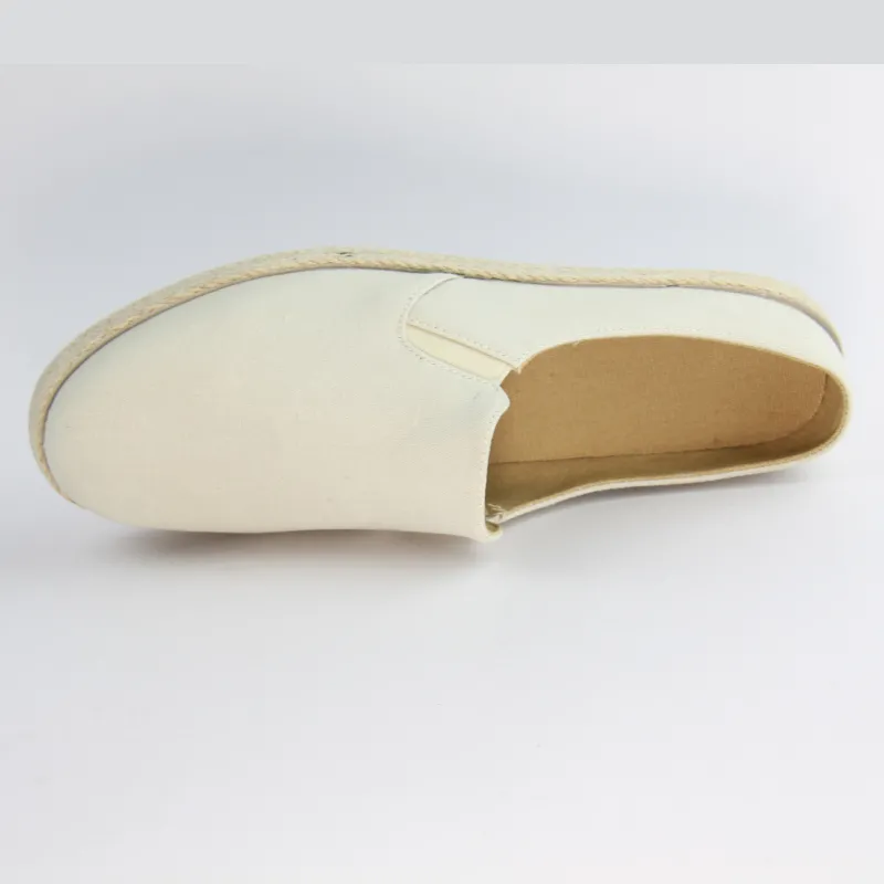 Mens slip on slipper linen casual comfort slippers