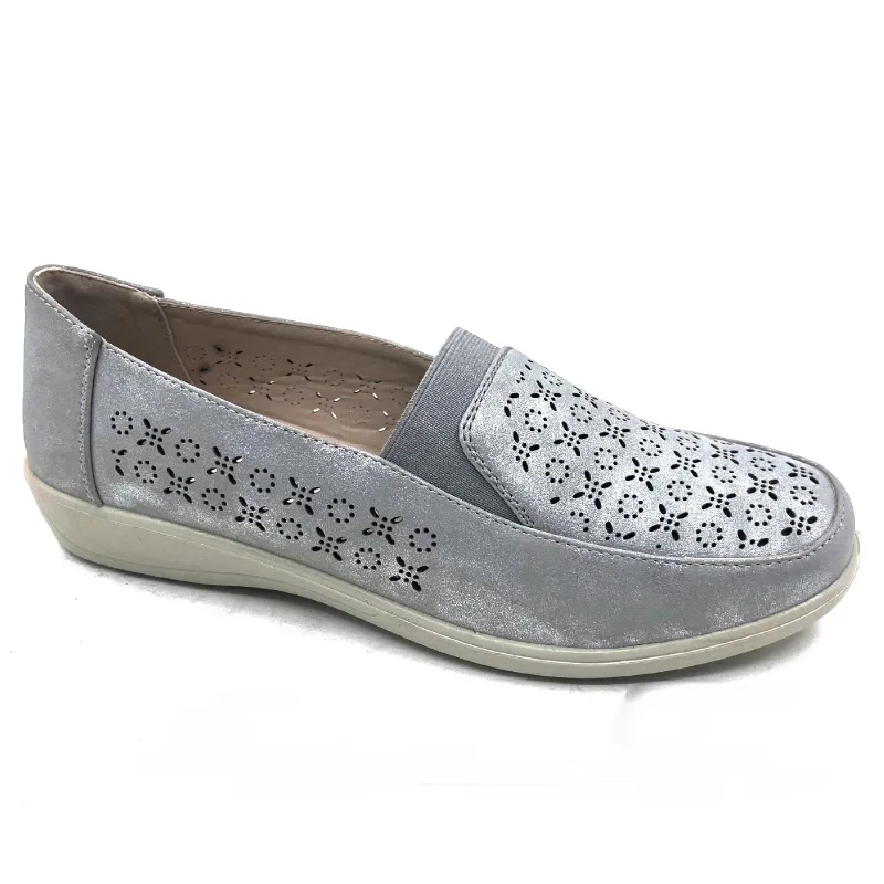 Womens walking wedges flat loafers