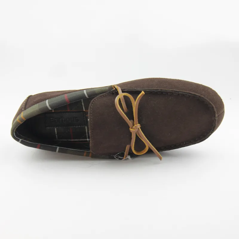 Mens moccasin slippers slip-on shoes With leather Lace Tied