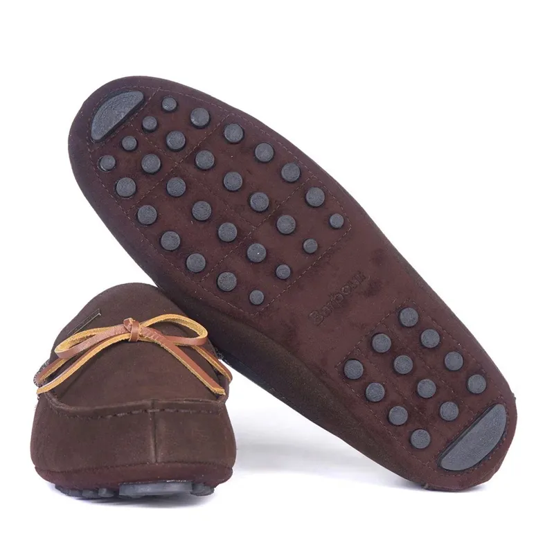 Classic Mens moccasin slippers driving shoes with leather lace