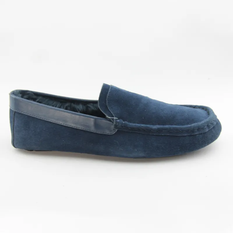 Mens Suede Venetian Moccasin Slippers Mens Mules