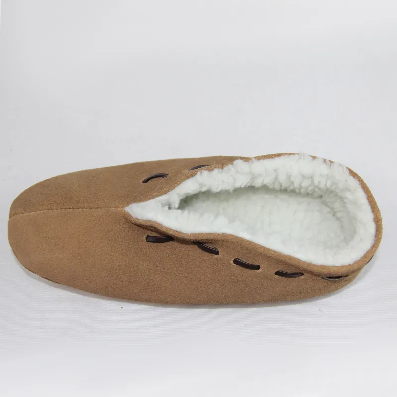 Unisex Mallorcan leather moccasin slippers indoor slippers