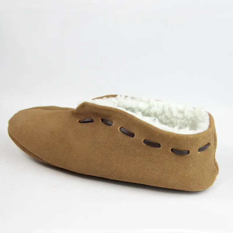 Unisex Mallorcan leather moccasin slippers indoor slippers