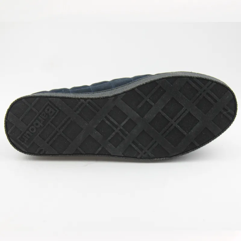 Unisex Quilt Leather Slippers with Fold Down Back