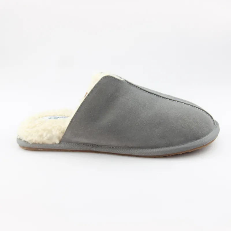 High quality Men's Leather scuff Slippers indoor slippers