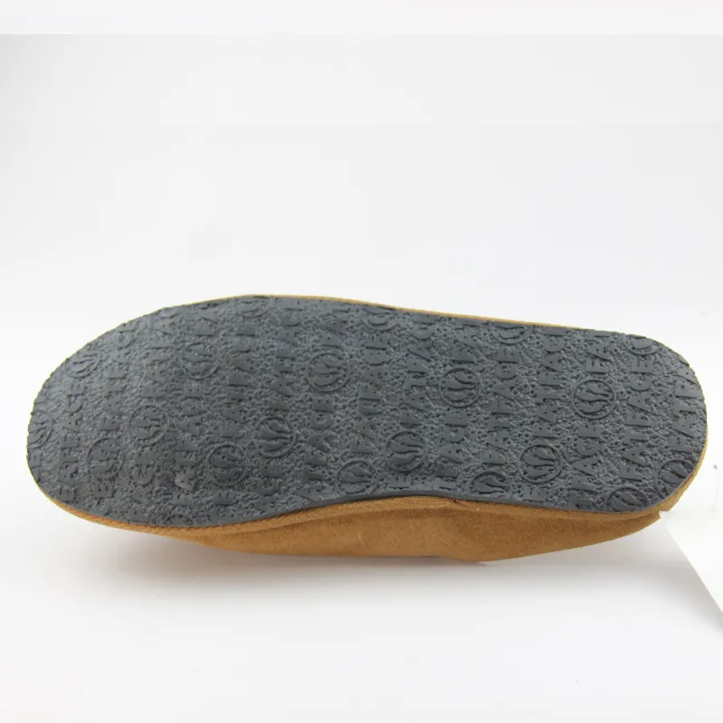 Men's suede Leather Clog Slippers with Anti-slip outsole