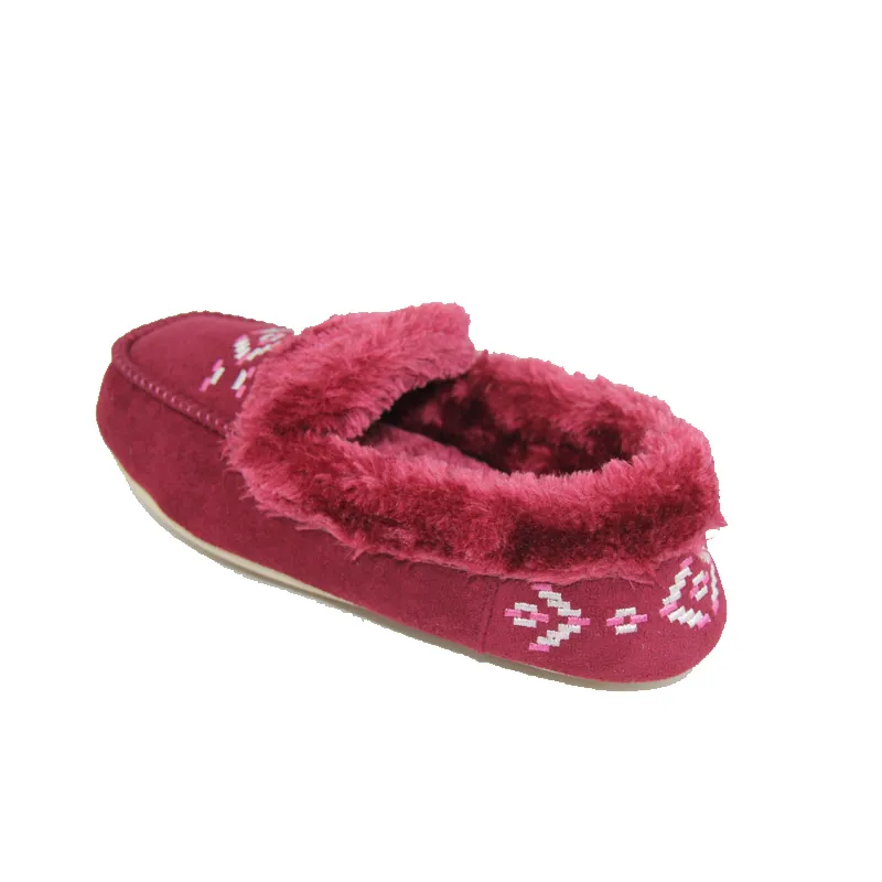 Woman's Moccasin  Slippers house shoes with embroidery