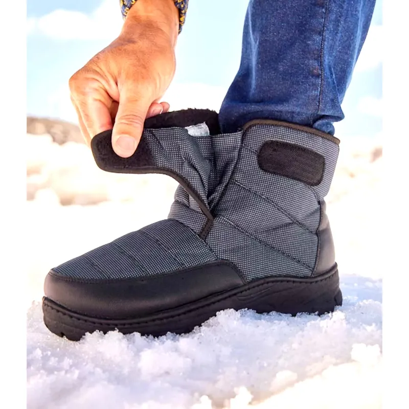 Men's Winter Snow Boots Ankle boots with Sherpa-Lined