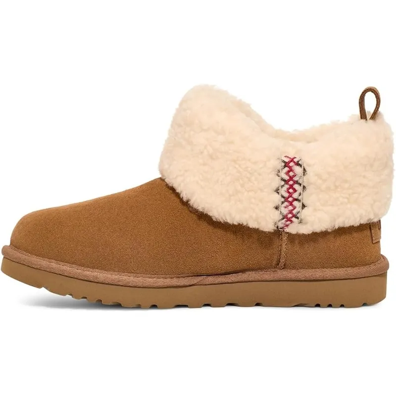 Womens Sheepskin mini boots Sherpa lined Winter Snow Boots