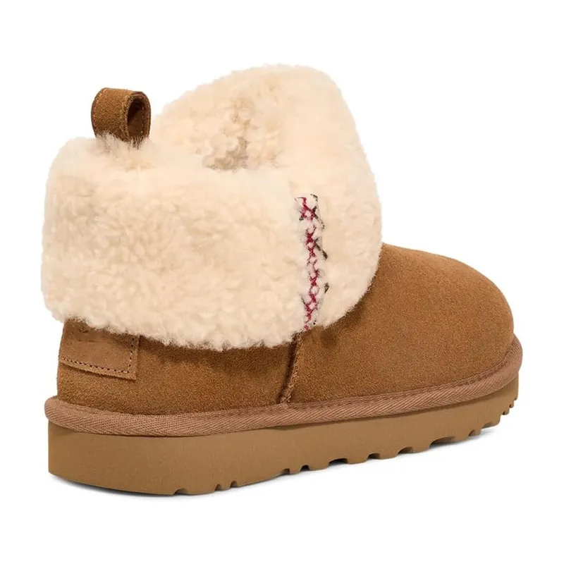 Womens Sheepskin mini boots Sherpa lined Winter Snow Boots