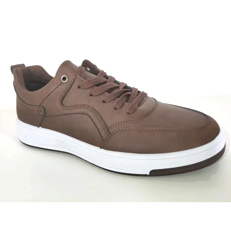 Mens Lace-up Man Made Leather Sneaker Sports Shoes