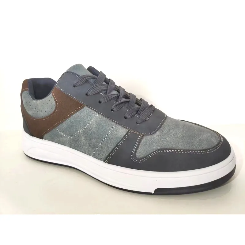 Mens Lace-up Man Made Leather Sneaker Sports Shoes