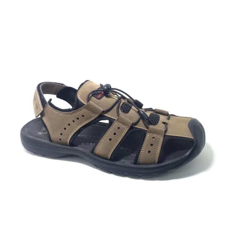 Mens Beach Shoe Closed Toe Sandals adjustable Drawstring Buckle