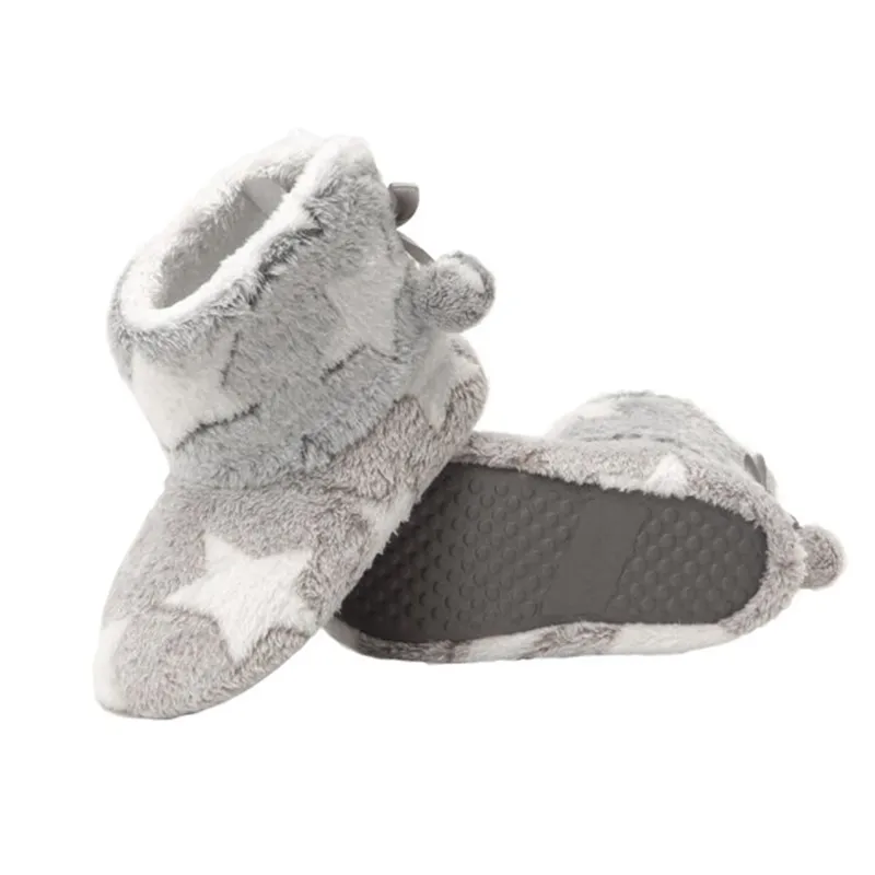 Baby faux fur boots infant ankle slip-on boots slippers