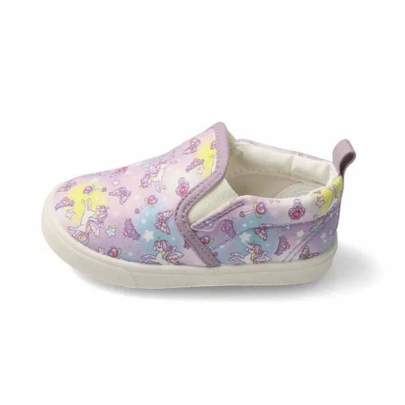 Baby Shoes flat fabric casual sneakers with twin gore