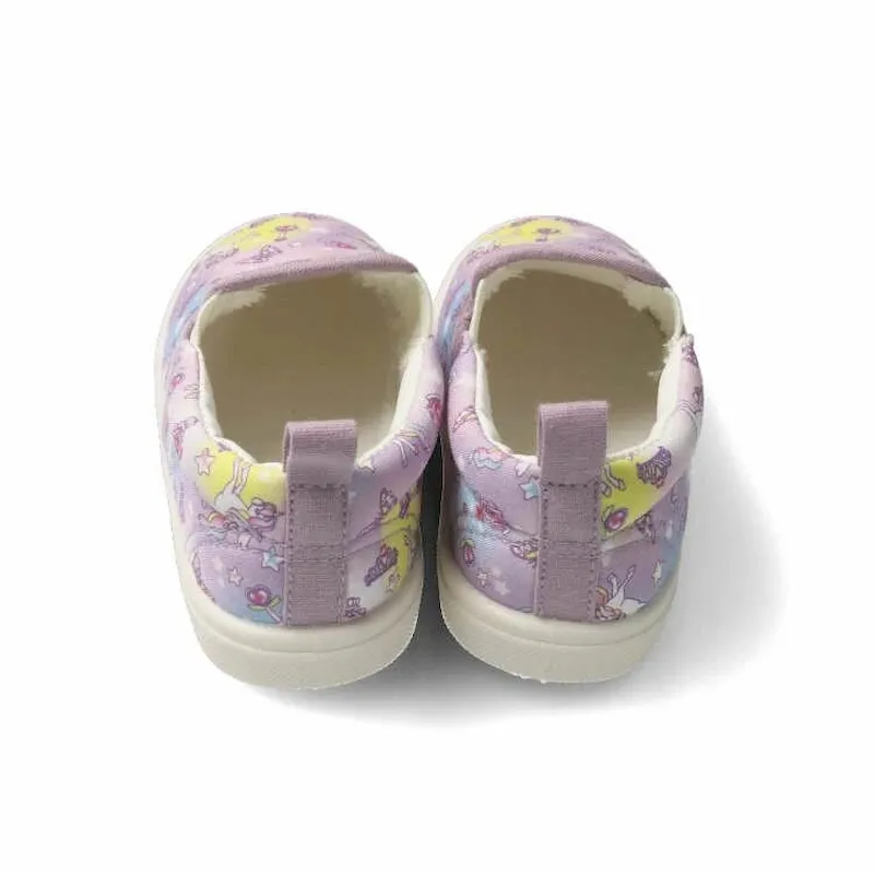 Baby Shoes flat fabric casual sneakers with twin gore