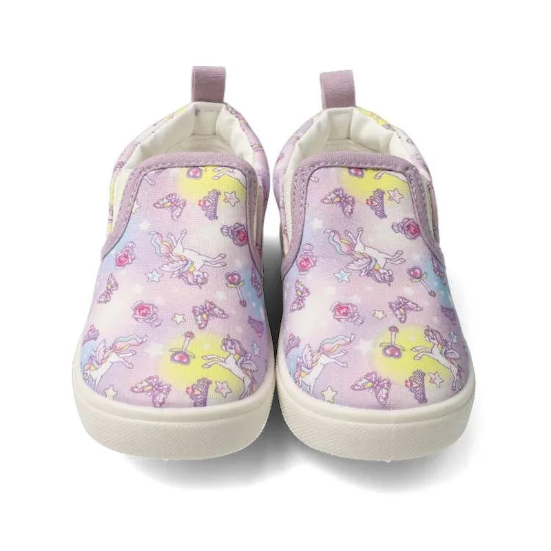 Baby Shoes flat fabric casual sneakers with twin gore