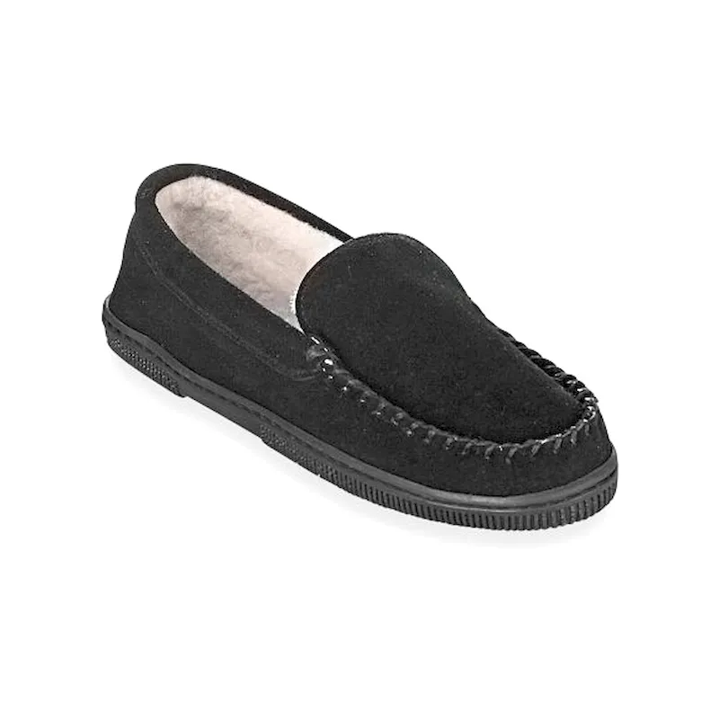 Mens leather venetian moccasin slippers falt casual loafter shoes