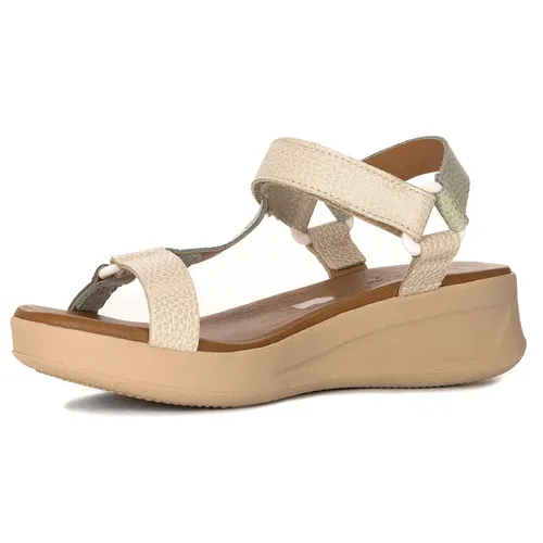 Womens summer straps platforms sandals with open teo and wedge outsole