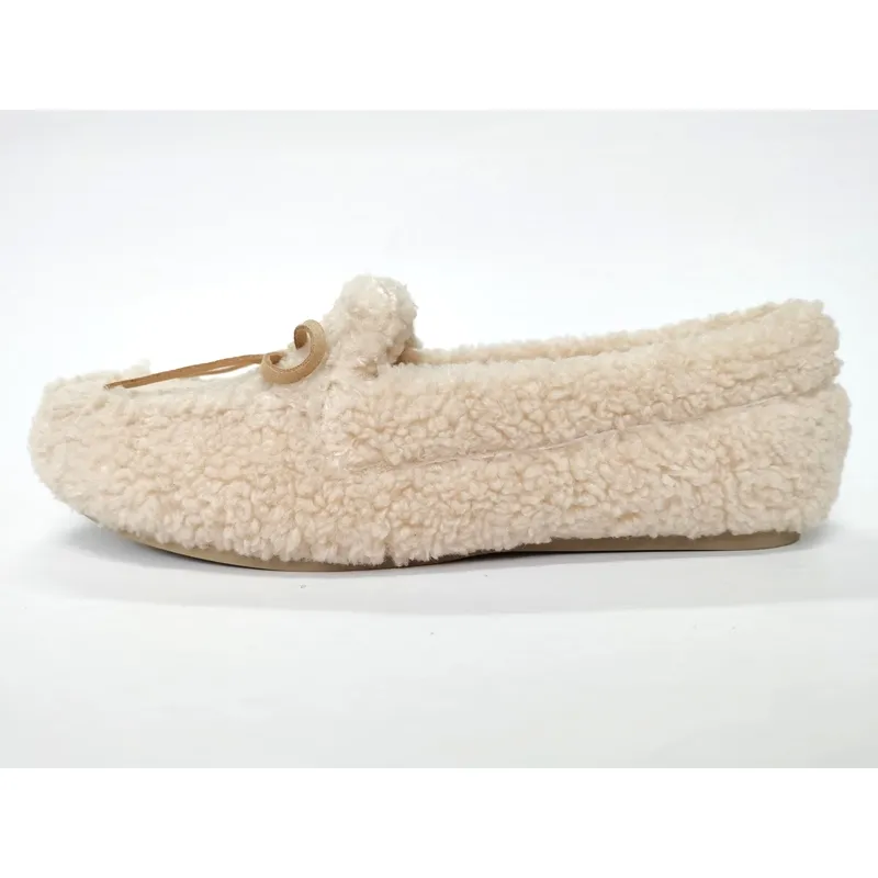 Women's sherpa moccasin slipper winter cosy house slippers