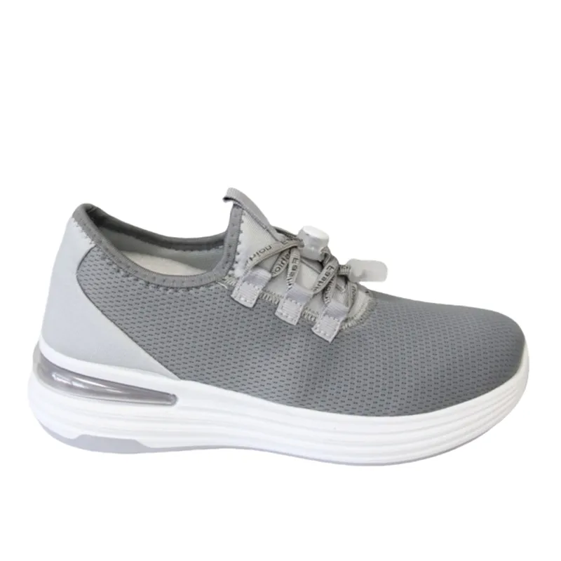 OEM  Men Women Mesh Sneakers No-Tie Elastic Lace Sneaker Walking Casual Sneakers