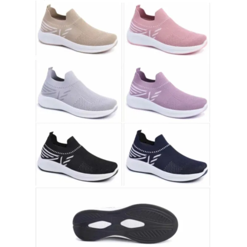 Wholesale Women's Men's Breathable Mesh Casual Sneakers Slip on Gym shoes