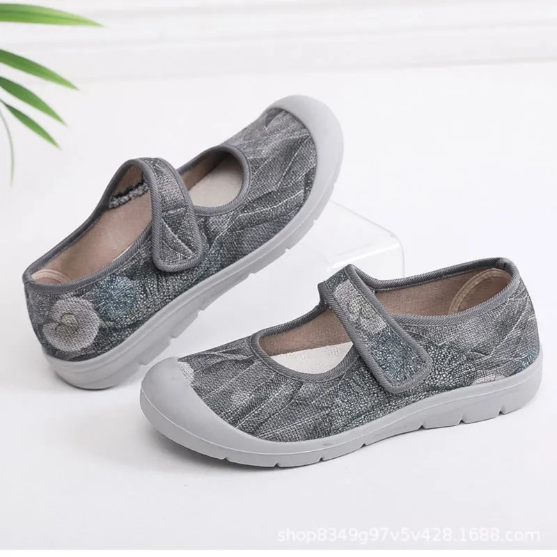 Wholesale Women's  Strappy Casual Walking Shoes Mary Jane Flat Shoes