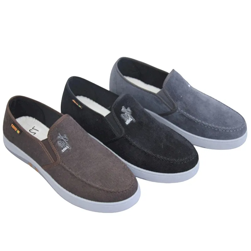 Wholesale Men's Fabric Cloth Casual Slip On Shoes Walking Loafer