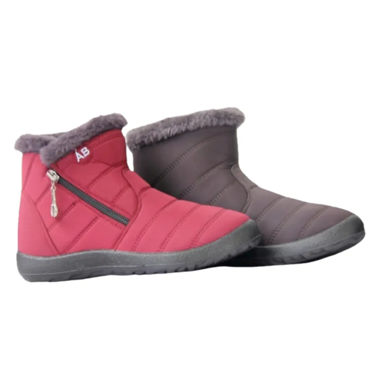 OEM&ODM Women's Nylon Winter Snow Boots with Cozy Faux fur lined Warterproof Winter Boots