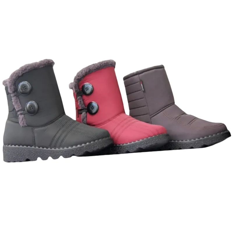 OEM&ODM Women's Nylon Winter Snow Boots with Cozy Faux fur lined Warterproof Winter Boots