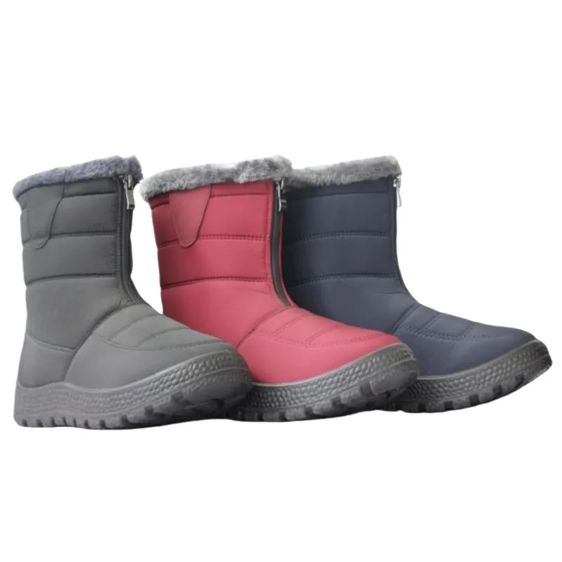 OEM&ODM Women's Nylon Winter Snow Boots with Cozy Faux fur lined Warterproof Winter Boots